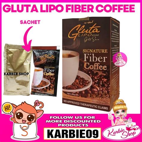 เตรียมจัดส่ง Original Gluta Lipo Gold Series Fiber Coffee 10 Sachet Lazada Ph