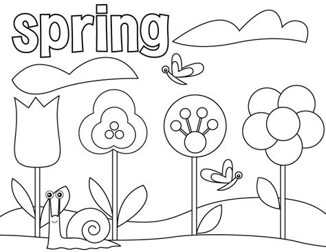 Spring Coloring Pages To Download And Print For Free