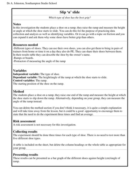 Ks3 Science Practical Investigations Part 3 Teaching Resources