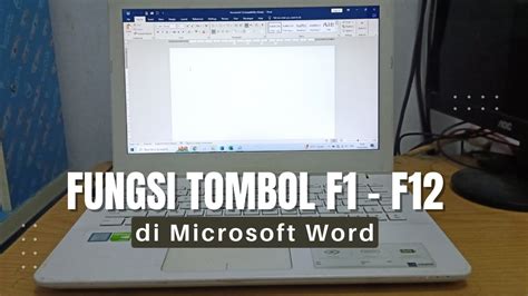 Fungsi Tombol F1 Sampai F12 Di Microsoft Word Youtube