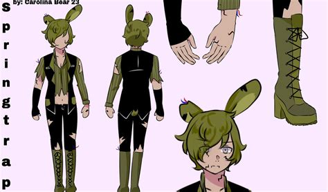 Springtrap Fnaf Human Design Carolina Bear 23 By Carolinabear23 On