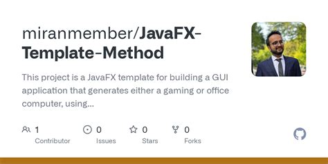 Github Miranmember Javafx Template Method This Project Is A Javafx