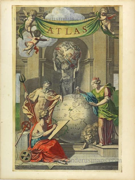 Allegorical Title Page By Joan Blaeu Published By Reinier Josua