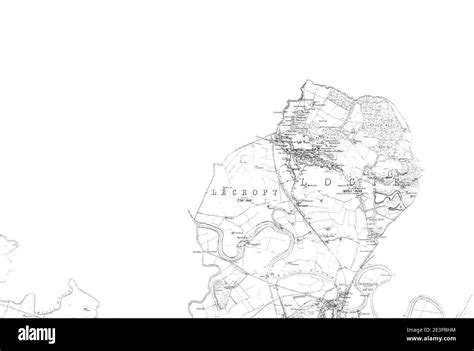 Map of Stirlingshire Sheet 010, Ordnance Survey, 1864-1866 Stock Photo ...