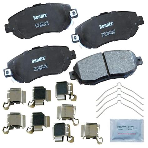 Bendix Premium Copper Free Disc Brake Pad Set CFC619 The Home Depot