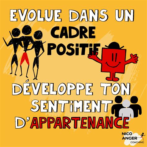 Le Sentiment D Appartenance En Motivation Nico Anger Coaching