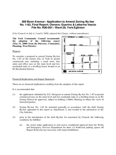 Fillable Online Gross Floor Area Amend Zoning Bylaw Citizen