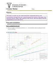 Pes Circ Motion Report Covid Docx Circular Motion Name