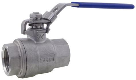 Two Piece Full Bore Ball Valve Bspt 1000psi 316 Stainless Steel Nero Pipeline Connections Ltd