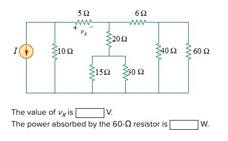 Solved In The Given Circuit Determine Vx And The Power Chegg