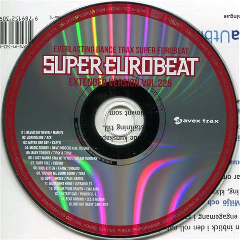 Super Eurobeat Vol 225 Mp3 Buy Full Tracklist