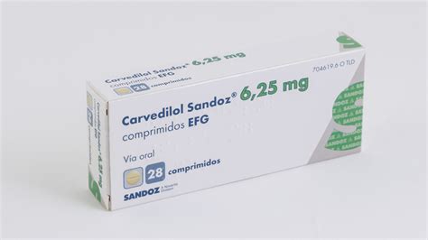 Carvedilol Sandoz Efg Mg Comprimidos Farmac Uticos