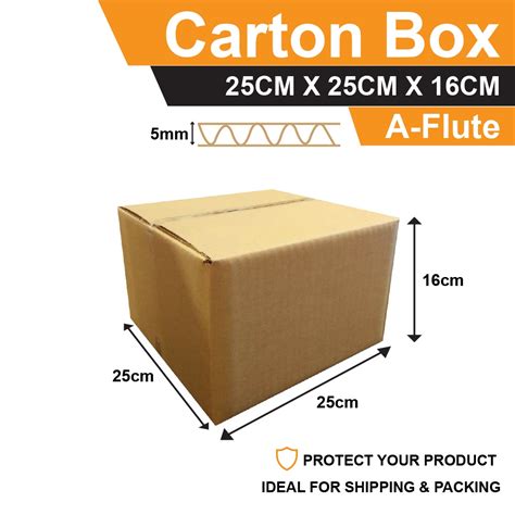 A Flute Mm Packaging Box Carton Box Courier Box Kotak Karton Packing