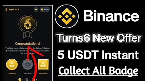 Binance Turns Offer Usdt All Users Binance New Offer Collect