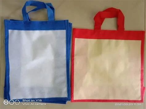 Handle Type D Cut Plain Non Woven Carry Bag For Shopping At Rs 160 Kg