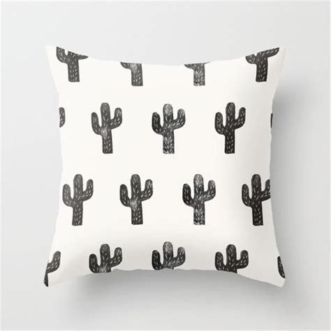 Cactus Pillow Covers 18 X 18 Green Throw Pillow Cases Sofa Car Cushion