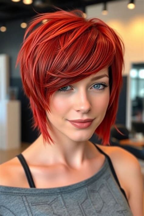 Messy Pixie Hairstyles For A Carefree Look Fiery Red Pixie