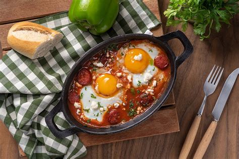 Eggs In The Casserole With Chorizo