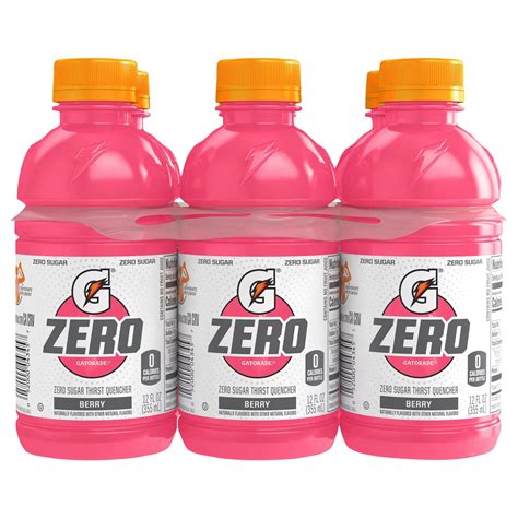 Gatorade Zero Berry Thirst Quencher 12 Oz Bottles Shop Sports