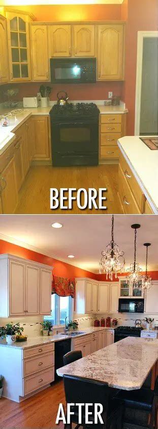 Orange Paint Kitchen Makeover | Mobile Home Living