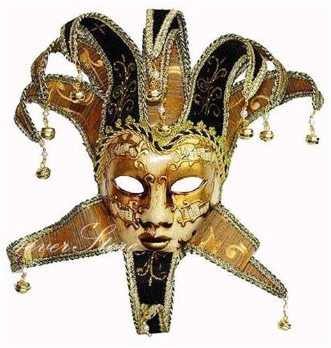 Jester Full Face Musical Men Venetian Wall Decoration Masks