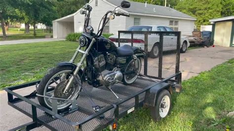 How To Strap A Motorcycle On A Trailer Harbor Freight Ratchet Strap