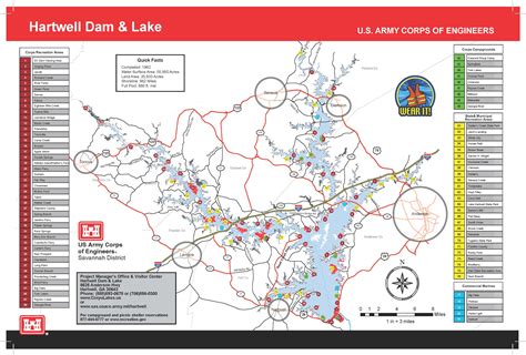 Lake Hartwell Boat Ramps Map