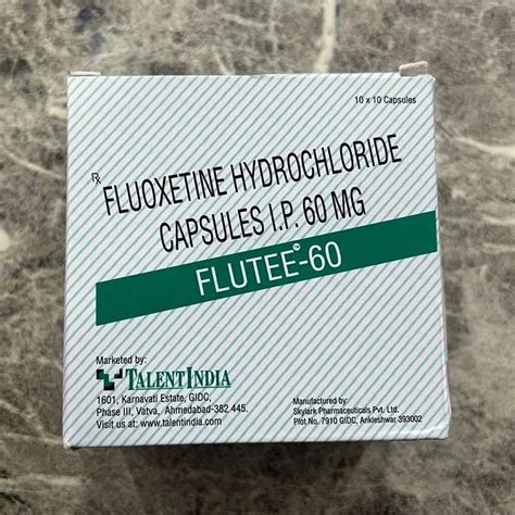 60mg Fluoxetine Hydrochloride Capsules IP at Rs 1243/box | Aminabad ...