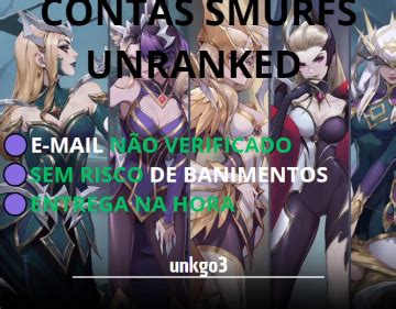 Smurfs Lol Unranked Sem Risco De Ban League Of Legends Contas