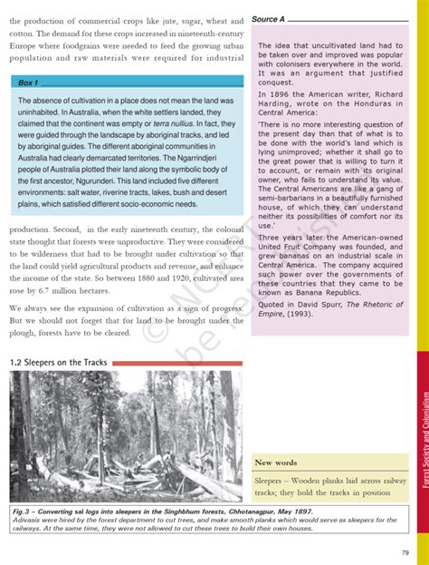 Ncert Book Class Social Science History Chapter Forest Society