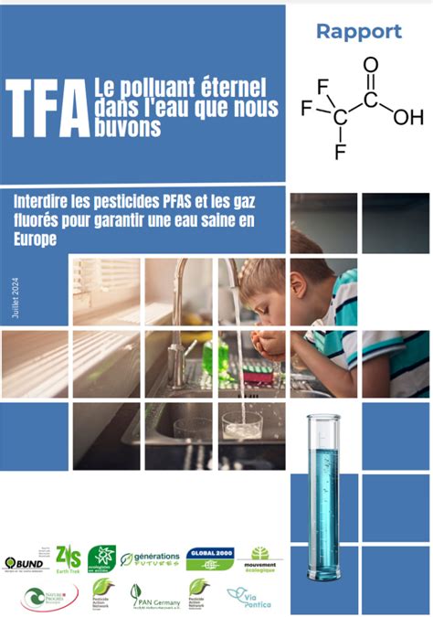 Contamination de l eau potable par le polluant éternel TFA dans l UE