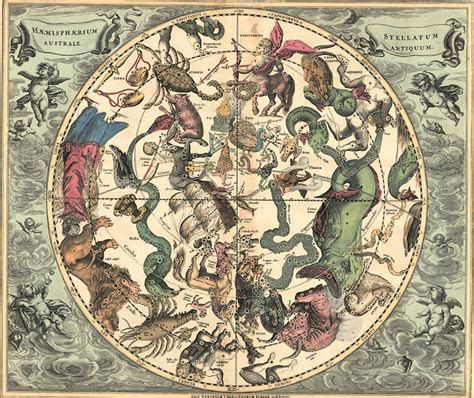 Celestial Map From 1700s Celestial Map Antique Maps Globe Art