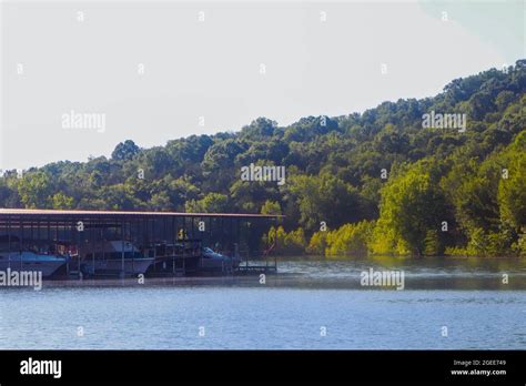 Center hill lake Boat Dock Side Stock Photo - Alamy