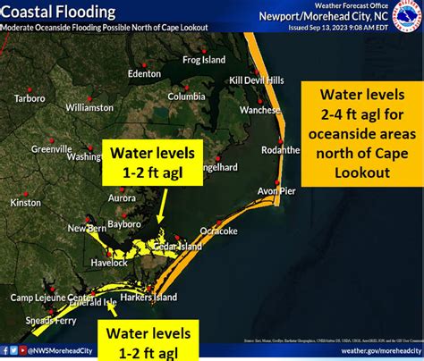 Coastal Flood Warning Issued For The Outer Banks Impacts To N C