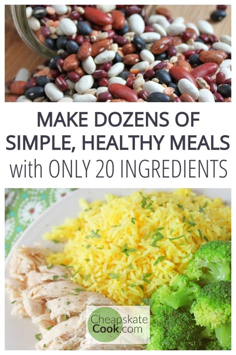 The 20 Ingredients You Need To Cook Simple Healthy Meals • Cheapskate Cook