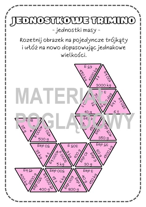 Trimino Zamiana Jednostek Masy Bez U Amk W I Wyra E Algebraicznych