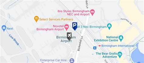 Birmingham Airport Parking Map Of Car Parks