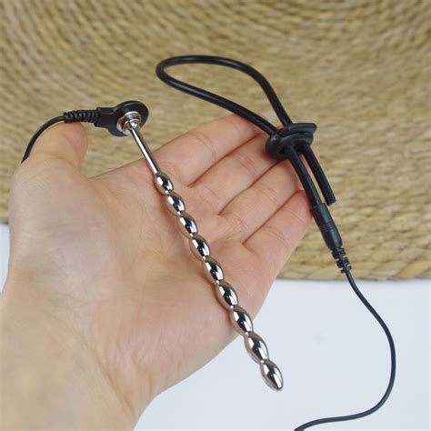 Electric Shock Penis Ring Stainless Steel Urethral Stick Urethra Stimulation Male Penis Joy