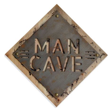 Man Cave Metal Cutout Wall Art Farmhouse Wall Accents By