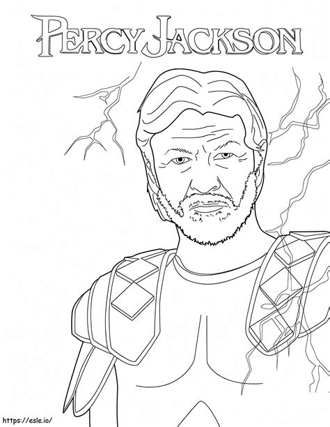 Zeus From Percy Jackson Coloring Page