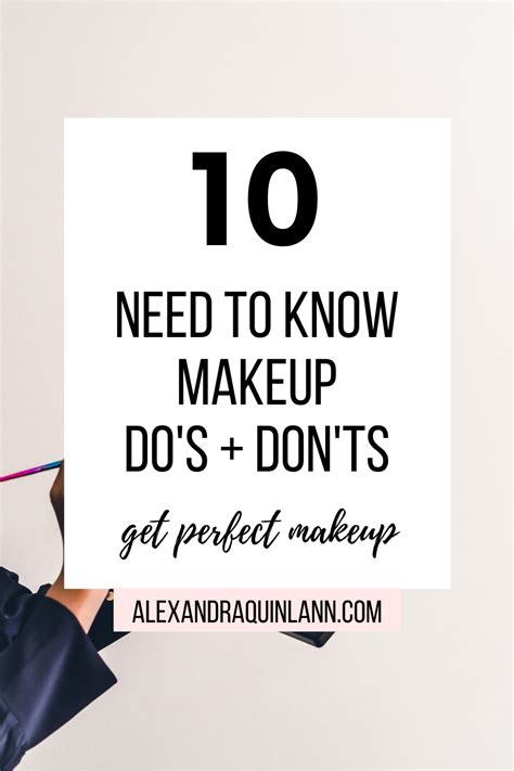 10 Need To Know Makeup Dos And Donts Makeup Tips Perfect Makeup