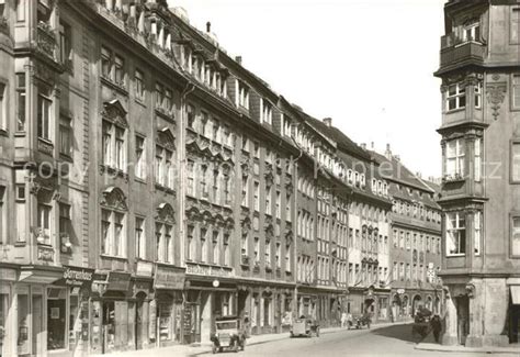 Postkarte Carte Postale Dresden Grosse Meissner Gasse Vor Der