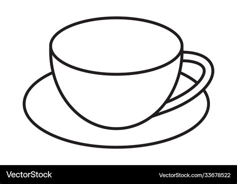 Coffee Cup Line Art Icons For Apps And Websites Vector Image