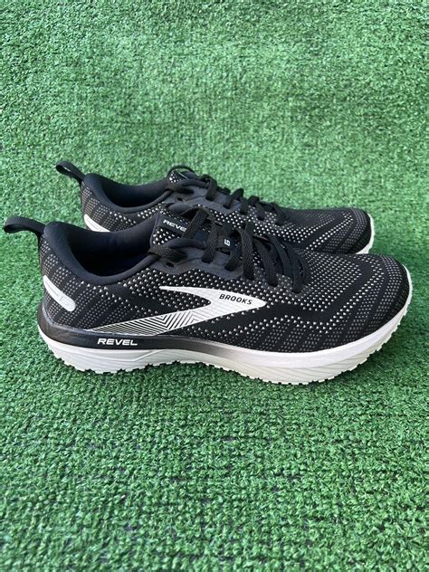 Brooks Revel Running Shoes Black Blackened Pearl Wh Gem