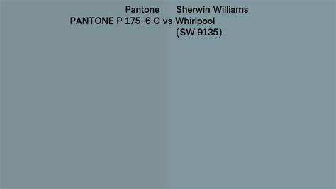 Pantone P 175 6 C Vs Sherwin Williams Whirlpool SW 9135 Side By Side