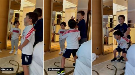 Furor Por El Video De Los Hijos De Lionel Messi Bailando Al Ritmo Del