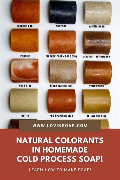 Natural Soap Colorants In Cold Process Soap Homemade Soap Recipes