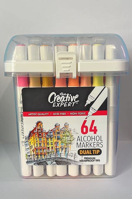 The Creative Expert 64pk Alcohol Markers Dual Tip Arts