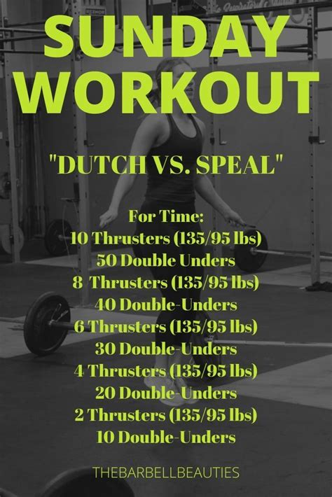 Barbell Beauties Weekly Workout Plan June June Crossfit