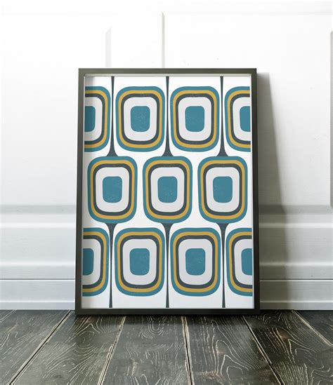 Mid Century Modern Print Wall Art Print Retro Print Mid Etsy UK